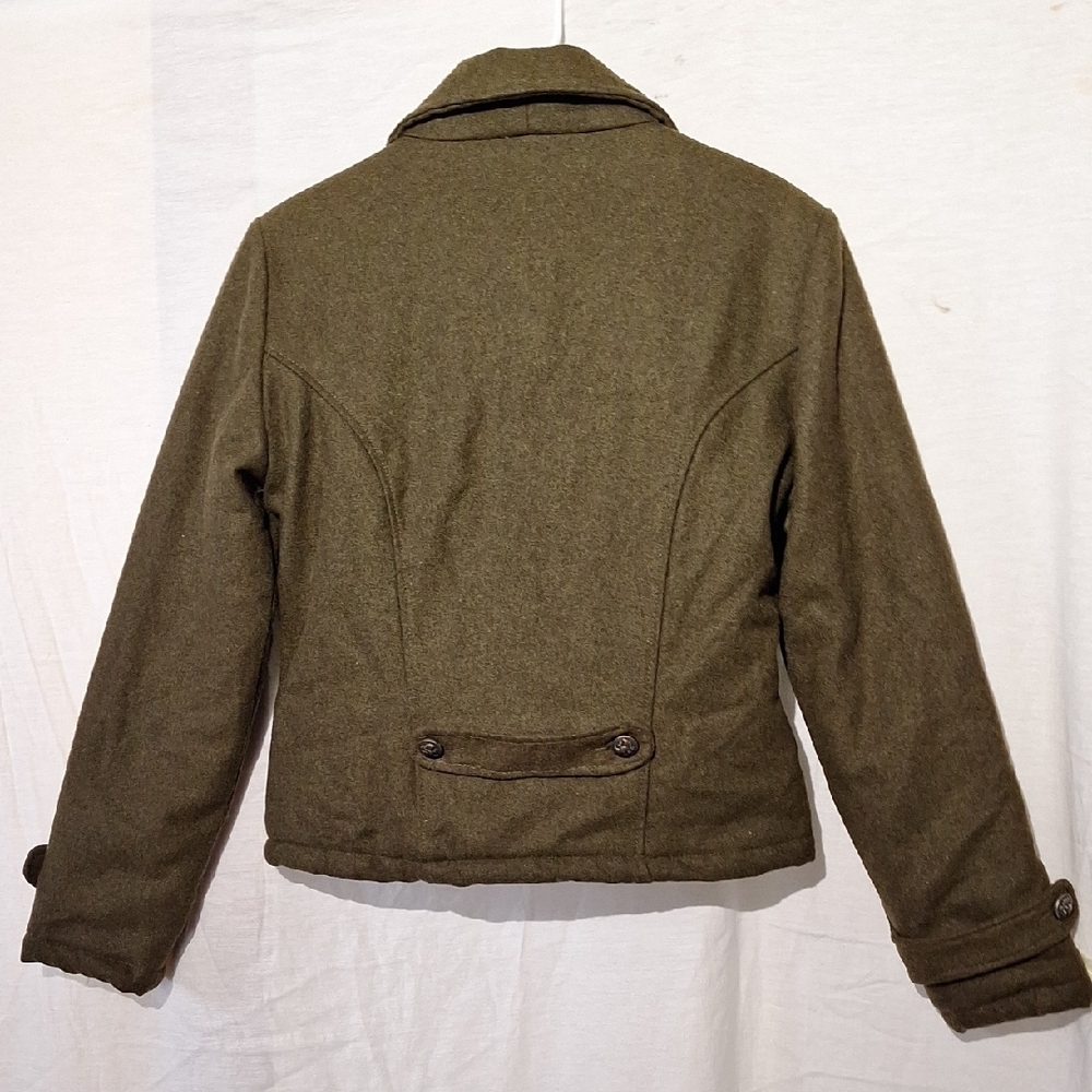 Wool Double-Breasted Pea Coat, Cropped, Members brand Sz 8 NWOT - Picture 9 of 12